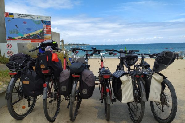 Voyage à vélo Bretagne - Plage de Saint Sieu