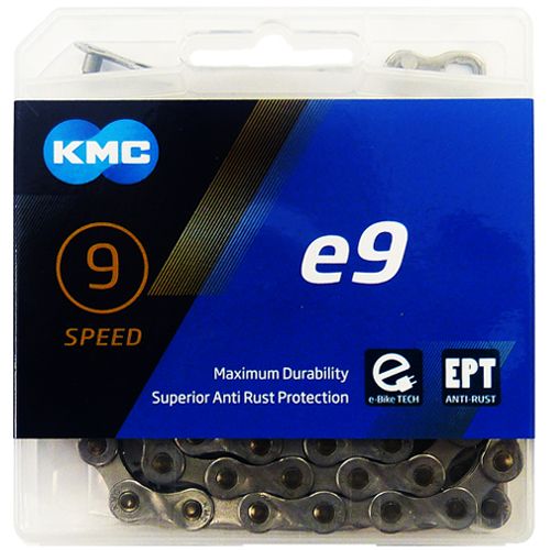 KMC - e9 EPT - Chaîne compatible 9 vitesses - 136 maillons