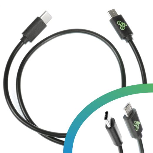 Câble de charge USB Micro B - USB C - 450 mm 